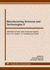 E-book, Manufacturing Sciences and Technologies X, Trans Tech Publications Ltd