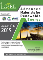 E-book, Advanced Materials for Renewable Energy, Trans Tech Publications Ltd