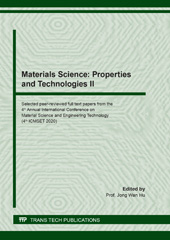E-book, Materials Science : Properties and Technologies II, Trans Tech Publications Ltd