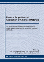 E-book, Physical Properties and Application of Advanced Materials, Trans Tech Publications Ltd