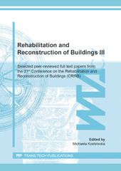 E-book, Rehabilitation and Reconstruction of Buildings III, Trans Tech Publications Ltd