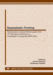 E-book, Superplastic Forming, Trans Tech Publications Ltd