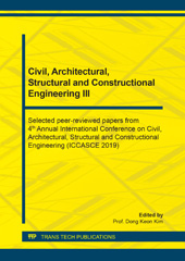 E-book, Civil, Architectural, Structural and Constructional Engineering III, Trans Tech Publications Ltd
