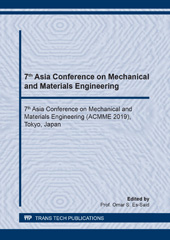 E-book, 7th Asia Conference on Mechanical and Materials Engineering, Trans Tech Publications Ltd