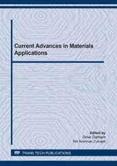 E-book, Current Advances in Materials Applications, Trans Tech Publications Ltd