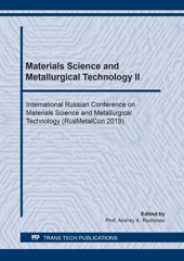 E-book, Materials Science and Metallurgical Technology II, Trans Tech Publications Ltd
