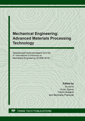 E-book, Mechanical Engineering : Advanced Materials Processing Technology, Trans Tech Publications Ltd