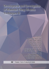 E-book, Development and Investigation of Materials Using Modern Techniques II, Trans Tech Publications Ltd