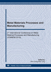 E-book, Metal Materials Processes and Manufacturing, Trans Tech Publications Ltd