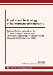 E-book, Physics and Technology of Nanostructured Materials V, Trans Tech Publications Ltd