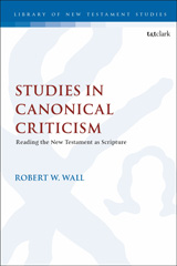 E-book, Studies in Canonical Criticism, Wall, Robert W., T&T Clark