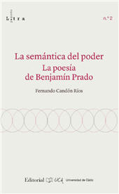 E-book, La sémantica del poder : la poesía de Benjamín Prado, Universidad de Cádiz