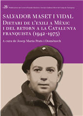 E-book, Dietari de l'exili a Mèxic i del retorn a la Catalunya franquista (1942-1975), Universitat Rovira i Virgili