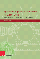 E-book, Epicarmo e pseudo-Epicarmo (frr. 240-297) : Introduzione, traduzione e commento, Vandenhoeck & Ruprecht