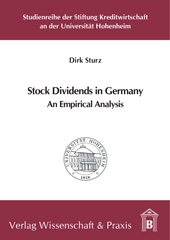 E-book, Stock Dividends in Germany. : An Empirical Analysis, Sturz, Dirk, Verlag Wissenschaft & Praxis