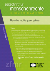 m, Menschenrechte queer gelesen : zeitschrift für menschenrechte 1/2020, Wochenschau Verlag
