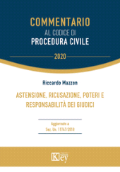 E-book, Astensione, ricusazione, poteri e responsabilità dei giudici : aggiornato a Sez. Un. 11747/2019, Key editore