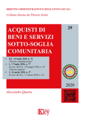 E-book, Acquisti di beni e servizi sotto-soglia comunitaria, Key editore