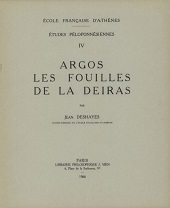 E-book, Argos : les fouilles de la Deiras, École française d'Athènes