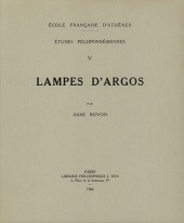E-book, Lampes d'Argos, Bovon, Anne, École française d'Athènes