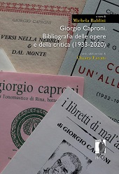 E-book, Giorgio Caproni : bibliografia delle opere e della critica (1933-2020), Firenze University Press