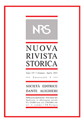 Fascicolo, Nuova rivista storica : CV, 1, 2021, Società editrice Dante Alighieri