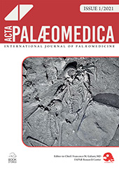 Journal, Acta Palaeomedica : International Journal of Palaeomedicine, Bookstones