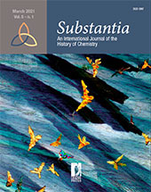 Issue, Substantia : an International Journal of the History of Chemistry : 5, 1, 2021, Firenze University Press