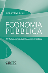 Fascículo, Economia pubblica : XLVIII, 1, 2021, Franco Angeli