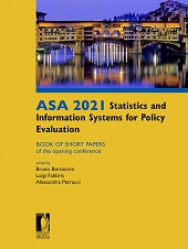 E-book, ASA 2021 statistics and information systems for policy evaluation : book of short papers of the opening conference, Firenze University Press