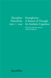 Article, Introduction : Exemplarity : A Pattern of Thought for Aesthetic Cognition, Quodlibet