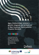 eBook, Agua, biodiversidad, turismo y gestión integrada del territorio en el Bajo Guadiana transfronterizo : proyecto VALAGUA, Universidad de Huelva
