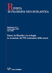 Fascicule, Rivista di filosofia neoscolastica : CXIII, 1, supplemento, 2021, Vita e Pensiero