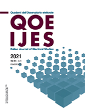 Fascicolo, QOE : quaderni dell'osservatorio elettorale = IJES : italian journal of electoral studies : 84, 1, 2021, Firenze University Press