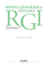 Fascicule, Rivista geografica italiana : CXXVIII, 1, 2021, Franco Angeli