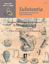 Fascicule, Substantia : an International Journal of the History of Chemistry : 5, 1 Supplemento, 2021, Firenze University Press