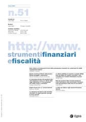 Fascicolo, Strumenti finanziari e fiscalità : 51, 2, 2021, Egea