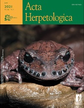 Heft, Acta herpetologica : 16, 1, 2021, Firenze University Press