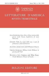 Fascicule, Letterature d'America : rivista trimestrale : XLI, 184, 2021, Bulzoni