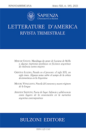 Fascicule, Letterature d'America : rivista trimestrale : XLI, 183, 2021, Bulzoni