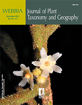 Heft, WEBBIA : journal of plant taxonomy and geography : 76, 2, 2021, Firenze University Press