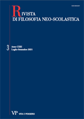 Heft, Rivista di filosofia neoscolastica : CXIII, 3, 2021, Vita e Pensiero