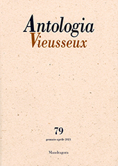 Fascicolo, Antologia Vieusseux : XXVII, 79, 2021, Mandragora