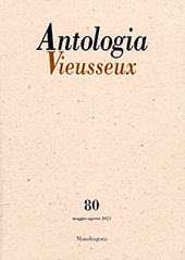 Fascicule, Antologia Vieusseux : XXVII, 80, 2021, Mandragora