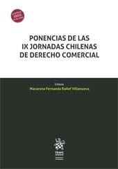E-book, Ponencias de las IX Jornadas Chilenas de Derecho Comercial, Tirant lo Blanch