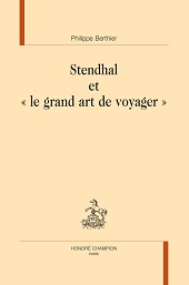 eBook, Stendhal et "le grand art de voyager", Honoré Champion editeur
