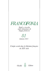 Fascicolo, Francofonia : studi e ricerche sulle letterature di lingua francese : 81, 2, 2021, L.S. Olschki