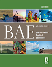 Issue, Bio-based and Applied Economics : 10, 2, 2021, Firenze University Press