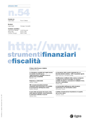 Fascicule, Strumenti finanziari e fiscalità : 54, 5, 2021, Egea