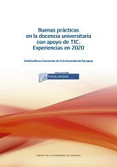 E-book, Buenas prácticas en la docencia universitaria con apoyo de TIC : experiencias en 2020, Prensas de la Universidad de Zaragoza